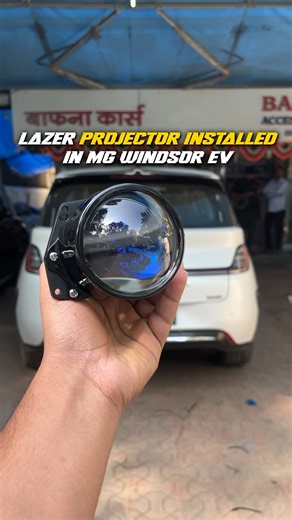 Mg Windsor ev 🔌 lights upgrade installing genome lazer pro 130W #mgwindsorev