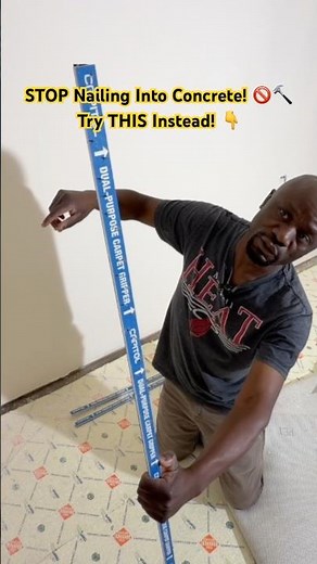 How to Install Carpet on Concrete Floors the EASY Way! #shorts