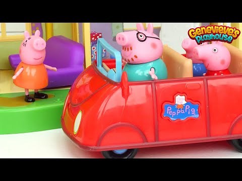 Best ♥Peppa Pig♥ Toy Learning Videos for Kids - New House and Babysitting Baby Alexander!