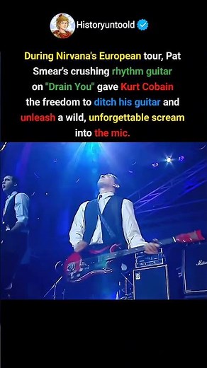 Kurt Cobain's Wildest "Drain You"Performance #nirvana