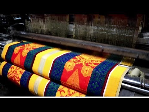 TERRY TOWEL WEAVING IN JACQUARD LOOM
