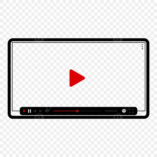 Youtube Video Clipart Vector, Video Frame Youtube Red And Black Transparent Png Vector, Video Png, Video, Frame PNG Image For Free Download