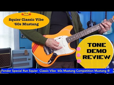 Squier Classic Vibe '60s Mustang Competition Orange Demo Review ‪@MikeFromNashville‬ ‪@fender‬