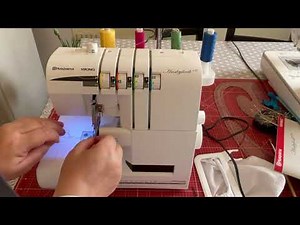 Einfädeln Husqvarna Viking S15 Overlock #overlockmachine #sewingmachine