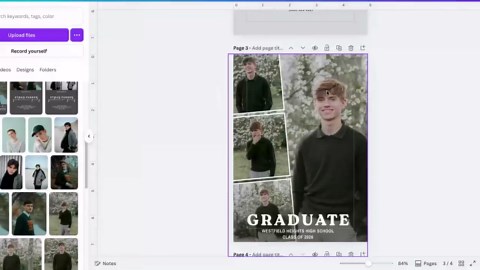 Senior Graduation Invitation Template, Class of 2026 Modern Grad Party, Photo Graduation Card High School or College Digital Download - Etsy