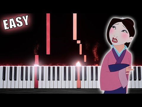 Mulan - Reflection - EASY Piano Tutorial by PlutaX
