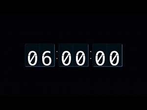 6 Hour Countdown Timer with Ocean Sounds 🌊 | Relaxing Background for Sleep, Study, or Focus