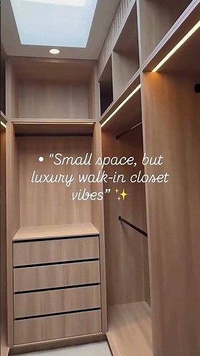 Small space, BIG luxury. My tiny walk-in closet transformation! 🛠️💎