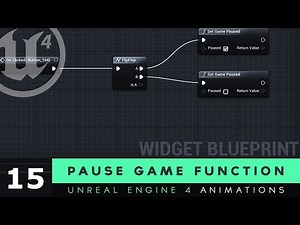 Pause Game UI Function - #15 Unreal Engine 4 User Interface Development Tutorial Series
