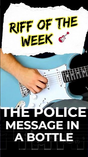 THE POLICE - MESSAGE IN A BOTTLE | Guitar Cover Tutorial + FREE TAB (PDF)
