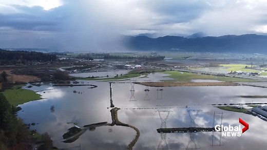 60K views · 324 reactions | New drone footage taken Monday over Abbotsford, B.C. shows how many fields, properties and roadways remain under water. City officials and the Canadian Military have been sandbagging all weekend ahead of another atmospheric river expected to arrive Tuesday. https://globalnews.ca/news/8410332/abbotsford-bc-update-monday-third-storm-atmospheric-river/ | Global BC | Facebook