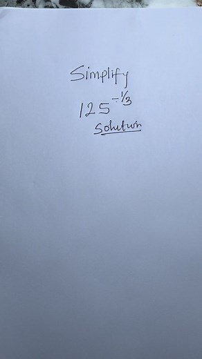 12 reactions · 18 shares | Simplification of expression with negative fractional power | Mathematics Genius | Facebook