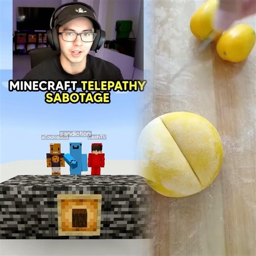 Minecraft Telepathy TEAM 4 VS⚔️Cash, ACookieGod, Sandiction #minecraft #shorts #minecraftshorts