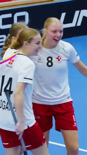 Goalie Assist? First Win? What a Day for Denmark!🤩🧤 #floorball #wfc2025 #nopowerlikewomenpower
