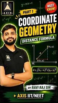 Coordinate Geometry Part 1 | Distance Formula Explained Easily 🎯 #exampreparation #jeemaths #cbse