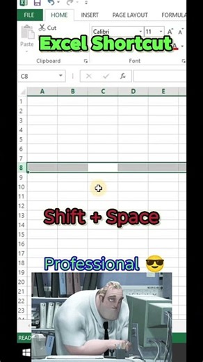 Excel Cell Selection Shortcuts | Select Cells Faster with Keyboard #excel #exceltips #exceltricks