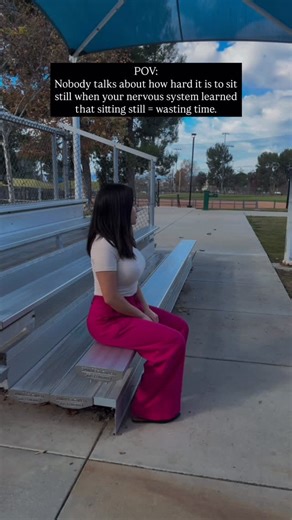 Erika🤎 therapist • family lifestyle on Instagram: "If productivity once meant safety, stillness can feel wrong — not calming. Your nervous system learned: • moving = survival • slowing down = falling behind Regulation isn’t stopping your life. It’s teaching your body that slowing down won’t cost you everything. That’s where clarity returns. That’s where urgency loosens. That’s where sustainable success begins. #nervoussystem #emotionalwealth #regulatednervoussystem #authenticity #culturematters