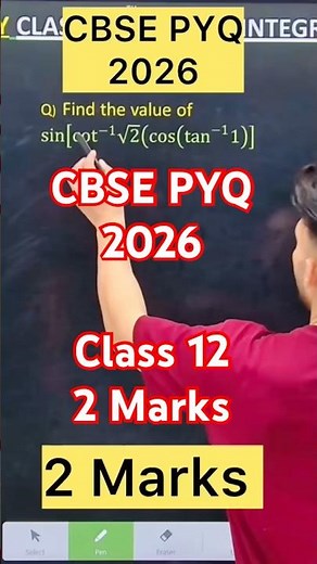 Q) Find the value of sin[cot^(−1) √2 (cos(tan_^(−1) 1)] #shivangmathsacademy #maths #cbsemaths