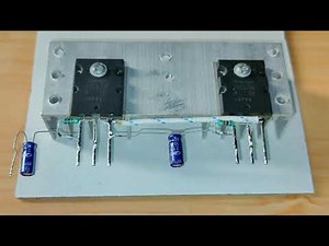 Diy Heavy Powerful Bass Stereo Amplifier Of 2sc5200 Transistors With Mp3 Bluetooth (100watt Class A)