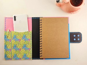 A5 Notebook Cover Pattern SVG Template | Hand Stitched Faux Leather Travel Journal Sketchbook Cover Pouch | Sleeve Pattern PDF Cover Sleeve - Etsy