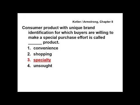 Principles of Marketing - QUESTIONS & ANSWERS - Kotler / Armstrong, Chapter 8