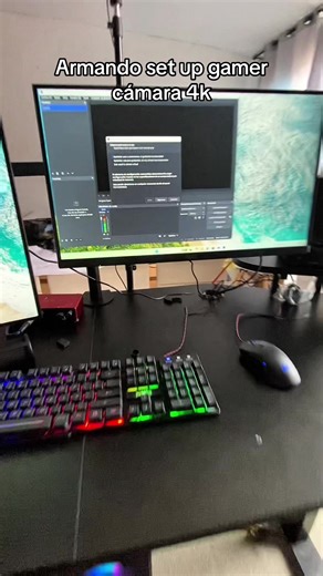 Armando set up completo. ✅RYZEN 5 5500 ✅Board a520M ✅RAM 2x8 16GB ✅Fuente 650W BR ✅RTX 2080 ✅chasis 4 fanes ✅nvme 512gb ✅2 monitores AOC 22 pulgadas ✅cámara 4K obs bot Cotizaicones Instagram: dogegamer2325