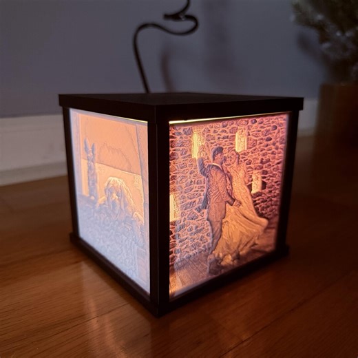 Lithobox Light up Picture Frame Lithophane - Etsy