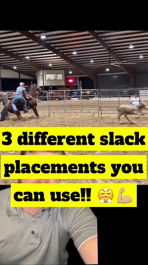 3 different slack placements you can use!! 😤💪🏼 #rodeo #calfroping #tiedownroping #horsetraining #coaching #lessons #rodeogym | Rodeo Gym