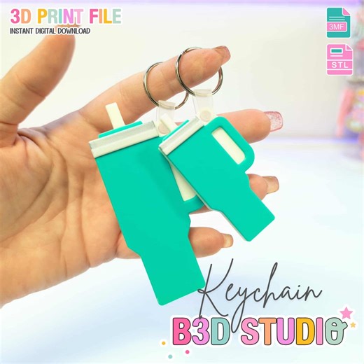 Tumbler NFC Keychain STL/3MF Digital File Download - Etsy