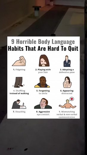 9 horrible body language habits that are hard to quit | Body Language