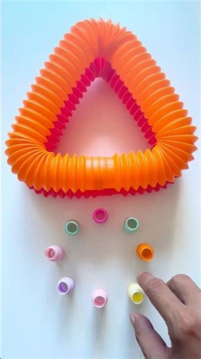 Pretty PINK ASMR POP Tube Creation #diy #satisfyingvideos #relaxing #oddasmr #poptubes