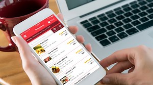 Smartphone apps for food delivery, ordering ahead, and grocery pickup
