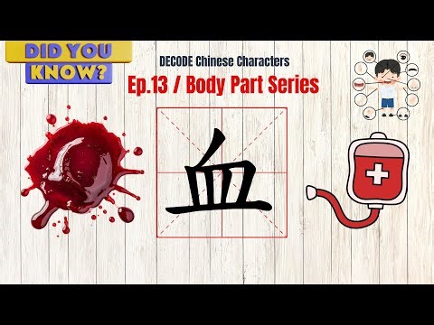 Let’s Discover the Character ‘血’ (xuè) | Body Parts Series Ep.13