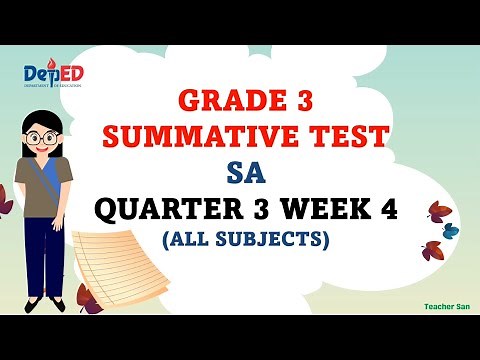 SUMMATIVE TEST GRADE 3 QUARTER 3 WEEK 4