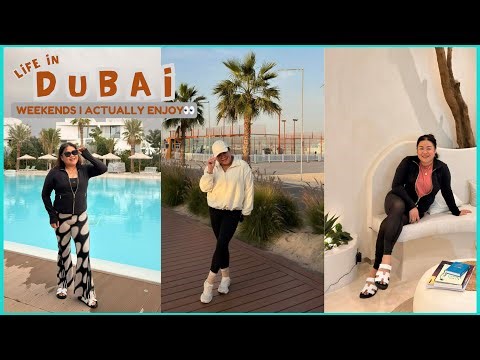 life in dubai 🇦🇪: soft life weekends | sponty camping, food trips + pilates & walking era