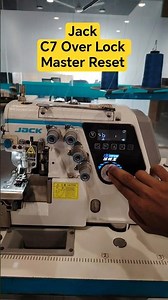 Jack C7 overlock machine how to master reset