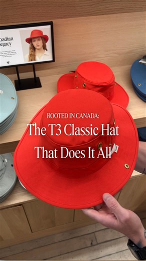 2.1K views · 66 reactions | Made in Canada and built for whatever the day throws at you. Sun? Handled. Rain? No problem. Secret pocket? Of course. Timeless, reliable, and good-looking. The T3 Classic’s seen things. | Tilley | Facebook