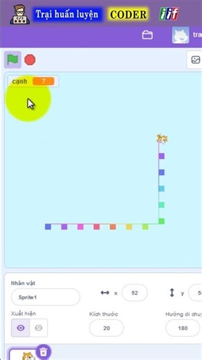 Bài tập Scratch - nâng cao - bút vẽ | Lập trình trẻ em Scratch