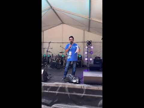 RJ Manish Emcee at Glebe park Stage at National Multicultural Festival 2026