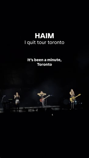 Scotiabank Arena on Instagram: "Saturdays are for @haimtheband 🫶 #HAIM #Toronto #IQuitTour"