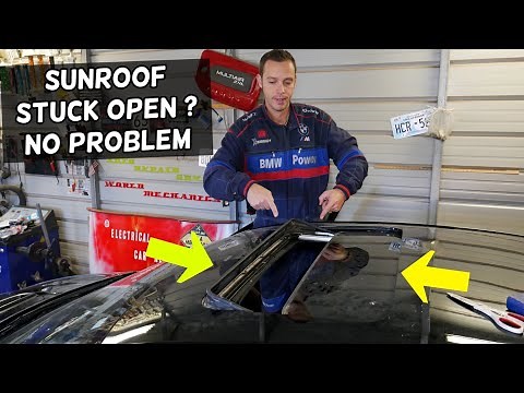 HOW TO CLOSE SUNROOF THAT IS STUCK OPEN. SUPER EASY