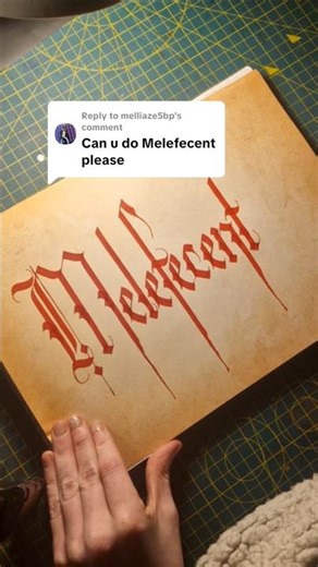 melefecent 💖 #calligraphy #gothic #lettering #art #writing #pov #pilotpen #writer #letters