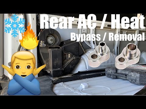 Rear AC and Heat Bypass / Removal ~EASY~ (Express / Savana Van)