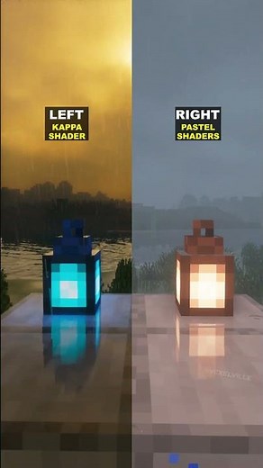 🌧️ Minecraft Shaders: Kappa or Pastel? #shorts