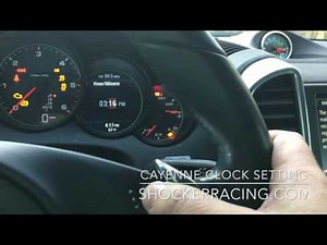 How to set the time on the Porsche Cayenne
