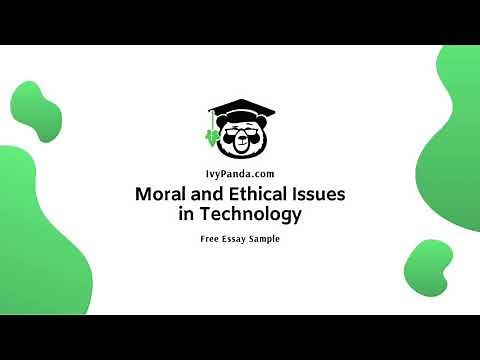 Moral and Ethical Issues in Technology | Free Essay Sample