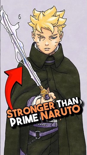 How strong Boruto became after the time skip #naruto #narutoexplained #shorts