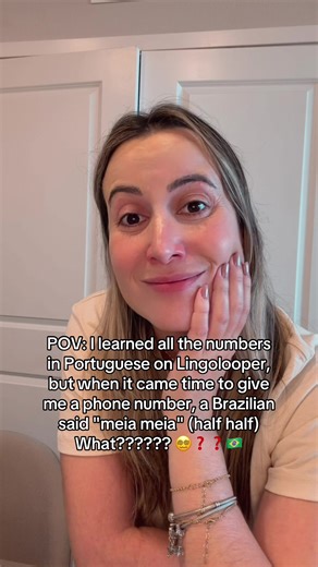 Meia meia = 66 🧦🧦 🤡❓🇧🇷 Brazilians, explain this to me #languagelearning #languages #portuguese #brazilian #learnontiktok