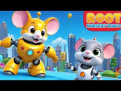 Tiny Mouse Controls a Giant Robot 🤖🐭 | Funny and Fun Kids Nursery Rhyme