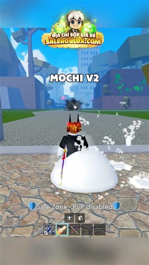 Thử Review Ách Blox 100 Cành Có Bột V2 Kèm Tộc V4 #roblox #bloxfruits